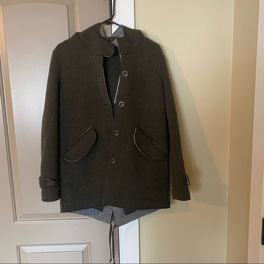 COPY - Swiss Chriss Boiled Wool Hooded Coat IT 40
